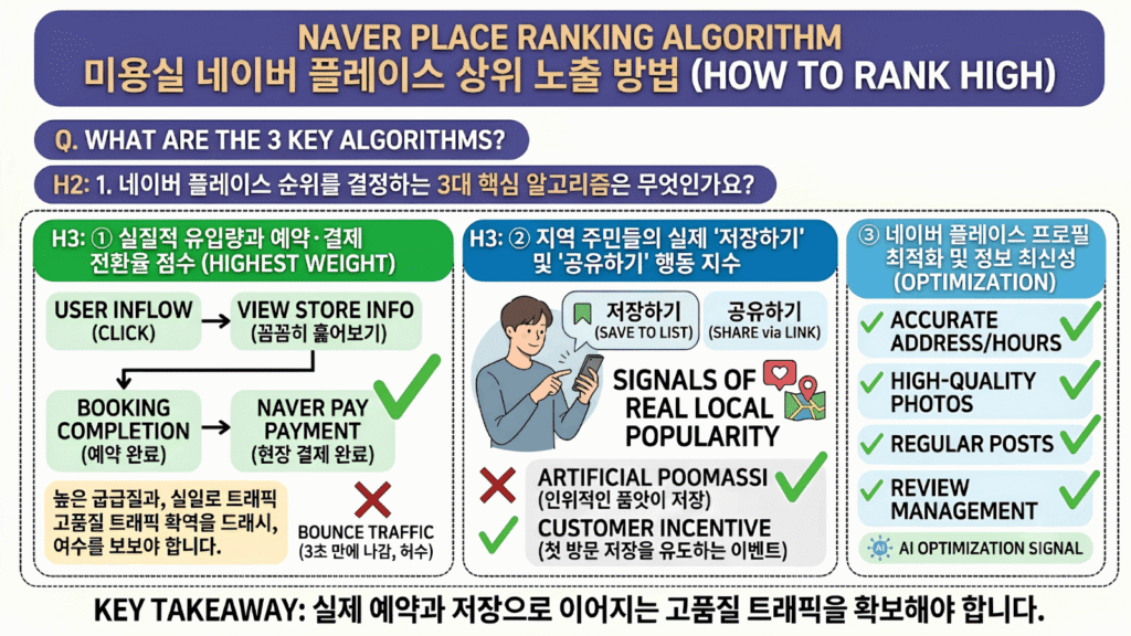네이버 플레이스 순위 결정 알고리즘 상호작용 데이터 반영 구조