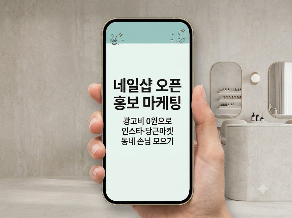 네일샵 오픈 홍보 마케팅 타이틀